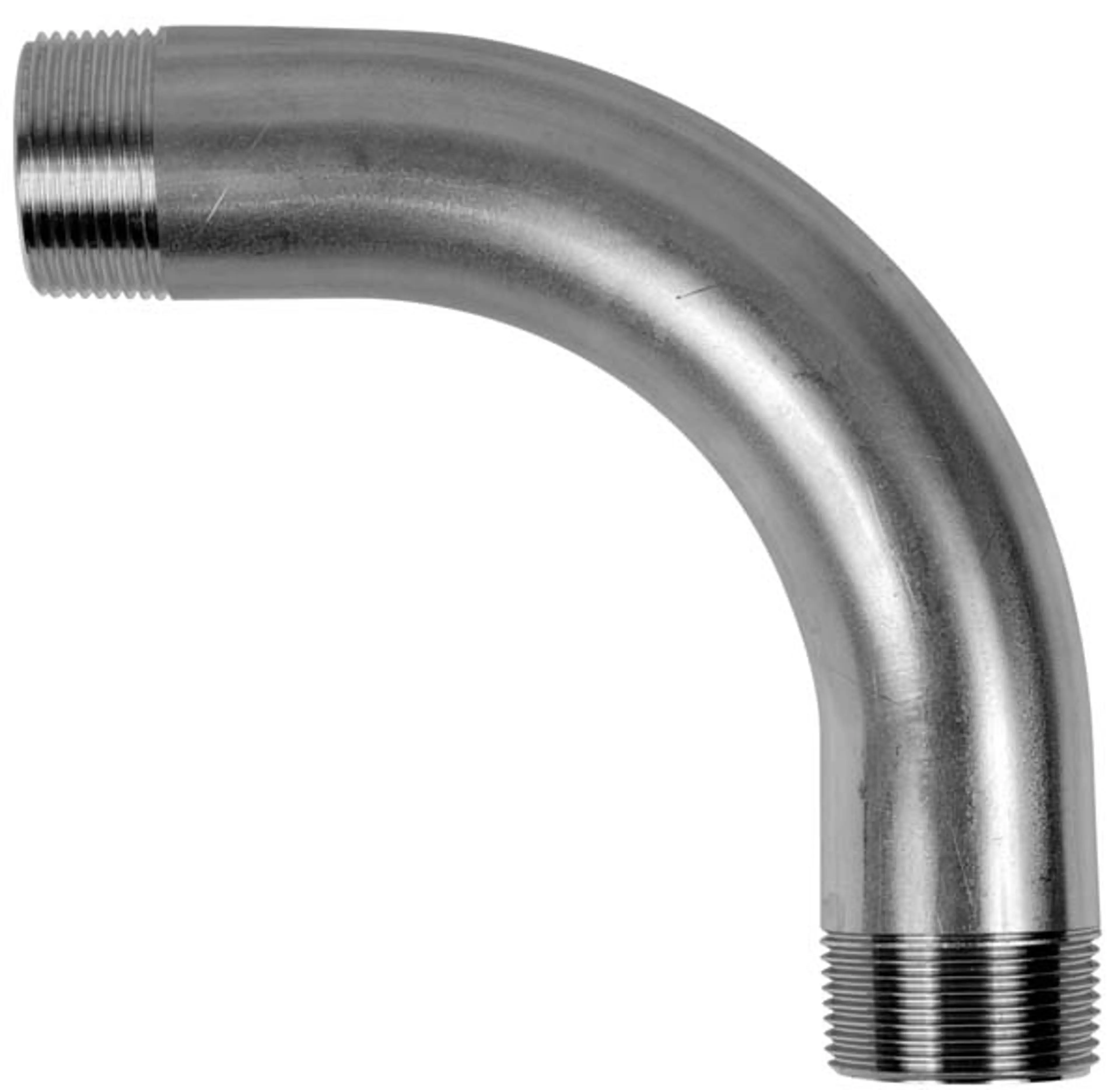 Bend 90° outside thread